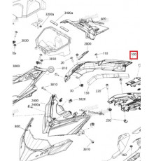 517306737 Боковая Панель Капота Правая Белая Для Ski Doo Gen4 517306238