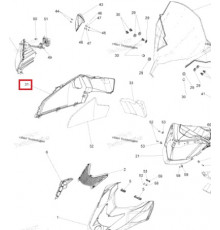 517306977 Боковая Панель Правая Черная Для Ski Doo Skandic 517304328