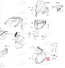 517306979 Боковая Панель Левая Черная Для Ski Doo Skandic 517304329