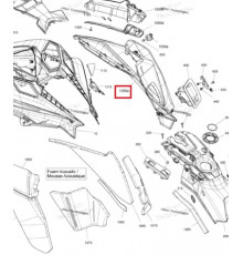 517307218 Боковая Панель Капота Правая Черная Для Ski Doo Gen4 SUMMIT 850 E-TEC Turbo