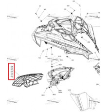 517307545 Защитный Экран Для Ski Doo FREERIDE, SUMMIT REV Gen4 850 E-TEC TURBO