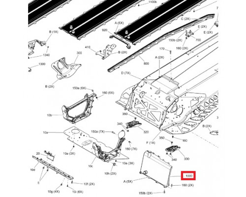 518326485 Радиатор Передний Для Ski Doo