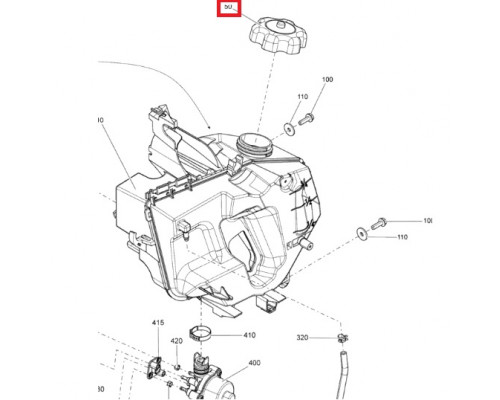 519000273 Крышка Маслобака Для Ski Doo