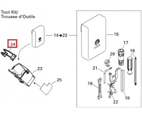 520000528 Фиксатор Набора Инструментов Для Ski Doo