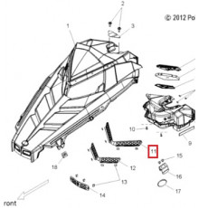 5255069 Вентиляционная Решетка Капота Для Polaris RMK