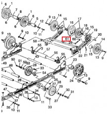 5333523 Вал Задних Роликов Для Polaris WIDETRAK