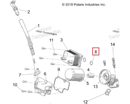 5413837 Кольцо Уплотнительное Для Polaris