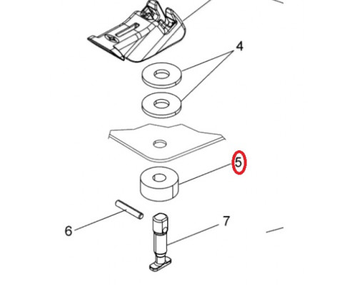 5415542 Уплотнитель в крепление Lock&Ride