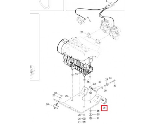 570128700 Подушка Двигателя Для Ski Doo 570127700