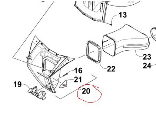 5706-990 Воздухозаборник Передний Для Arctic Cat 5706-357