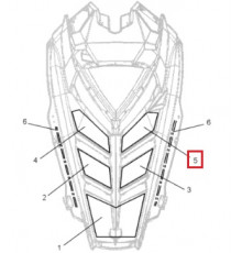 5813694 Изоляция Капота Правая Для Polaris