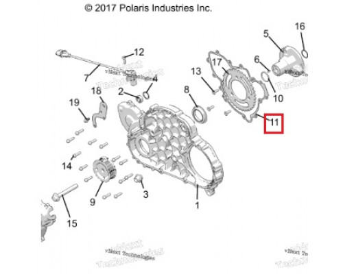 5814160 Прокладка Крышки Генератора Для Polaris 5813758