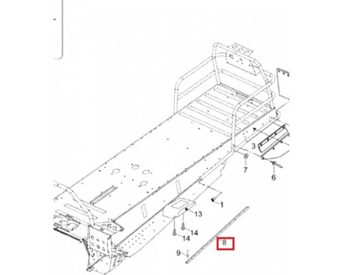 605348881 Противоскользящая Накладка На Подножку Для Ski Doo Skandic M5345052