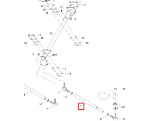 605455620 Рулевая Тяга Левая Для Ski Doo Skandic