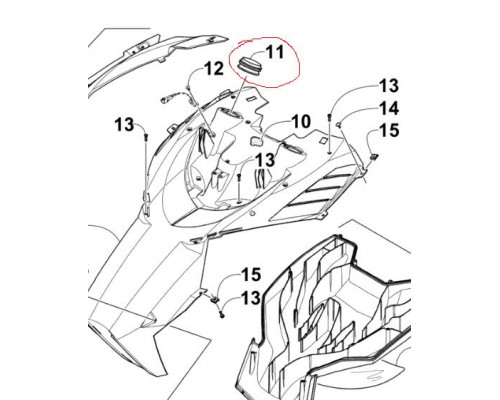 6606-386 Уплотнитель Для Arctic Cat M800