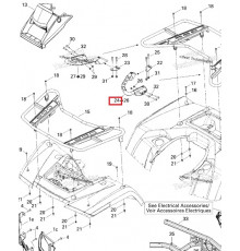 705002700 Ручка Пассажира Левая Для BRP Can Am OUTLANDER