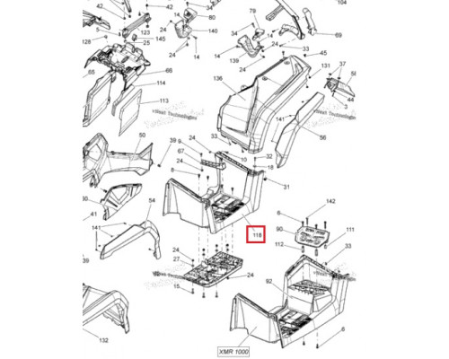 705003521 Подножка Правая Для BRP Can Am Outlander G2 MAX