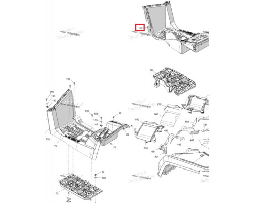 705005977 Подножка Правая Для BRP Can Am G2