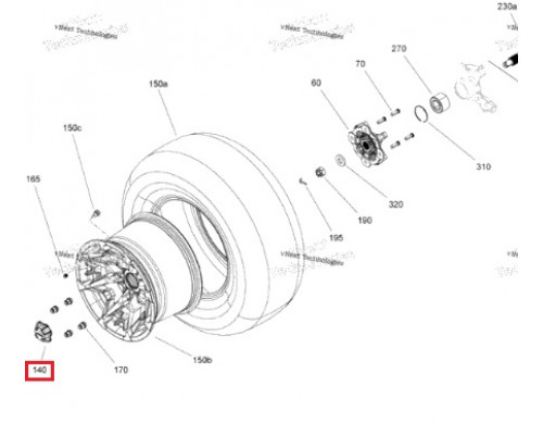 705400928 Колпачок Колесного Диска Для BRP Can Am