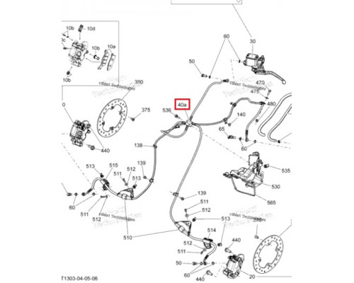 705601519 705601122 Комплект тормозных шлангов G2 705601122/705601058/705601519