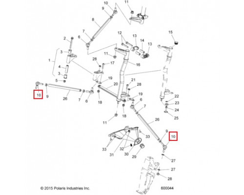 7061166 Рулевой Наконечник Внешний Для Polaris