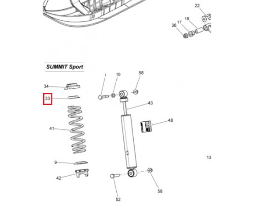 706200785 Крышка Стопора Пружины Амортизатора Для Ski Doo 503191610