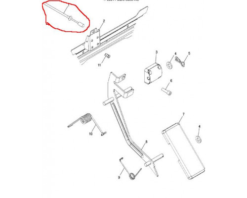 7081134 Тросик Газа Для Polaris