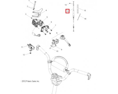 7081154 Тросик Газа Для Polaris