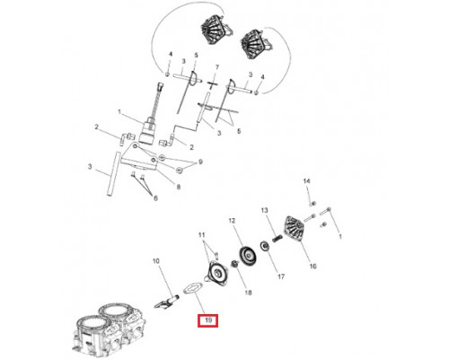 719107 WINDEROSA Прокладки Выпускных Клапанов Для Polaris 5813934, 5812350, 5812241