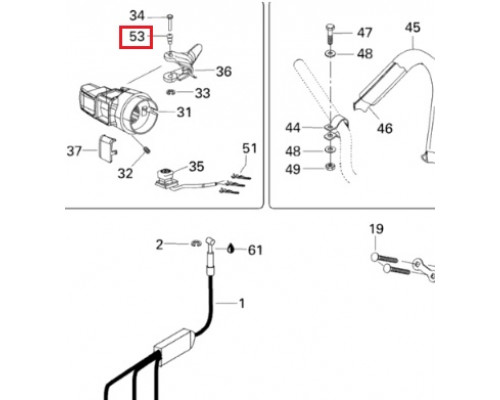 732601143 Болт Крепления Курка Газа Для Ski Doo