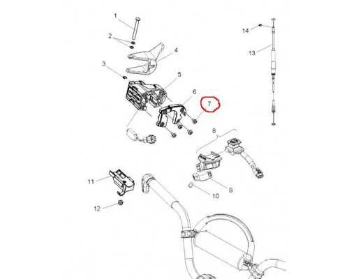 7511848 Винт Блока Курка Дросселя Для Polaris