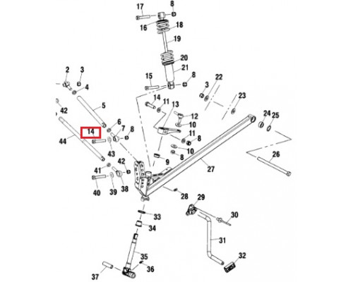 7517583 Болт Передней Подвески Для Polaris