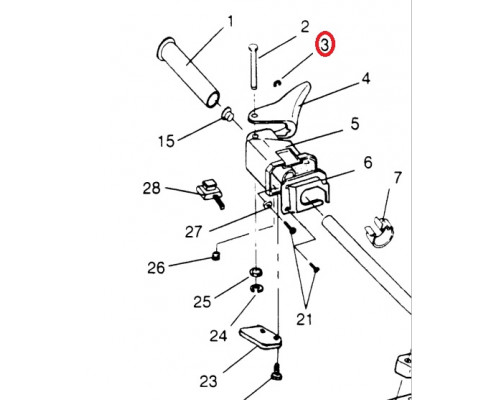 7710401 Стопорное Кольцо Курка Газа Для Polaris