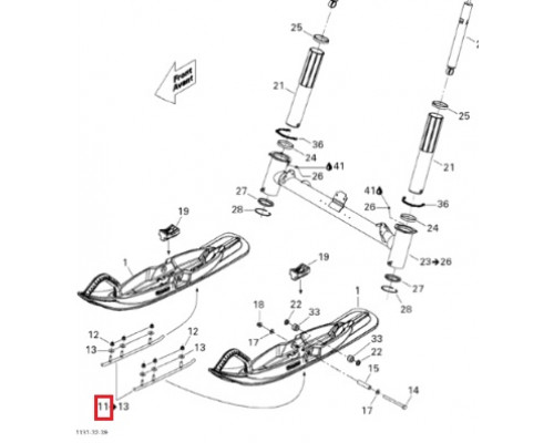 861805509 Коньки Для Лыж Для Ski Doo Tundra