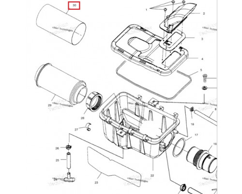 AT-07043P SPI Сетка Для Фильтра Воздушного Для Polaris 5811633