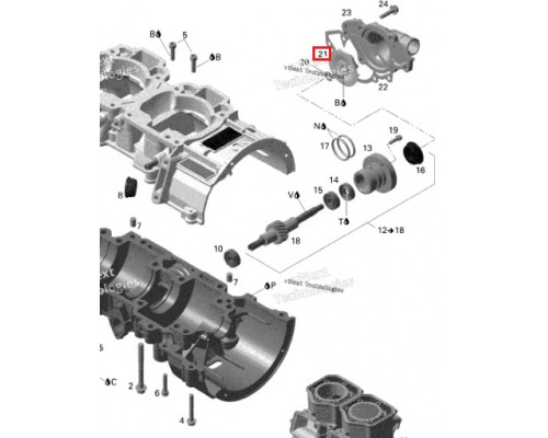 AT-10062C SPI Крыльчатка Помпы Охлаждения Для Ski Doo 420222505