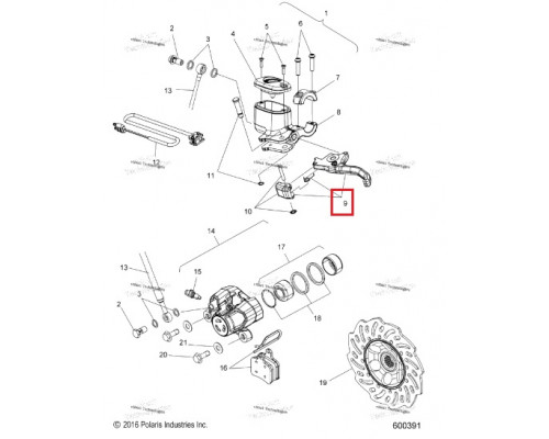 VOEVODA Регулируемый Курок Тормоза Для Polaris 2202791 BRAKE-LVR-ADJ-POLARIS