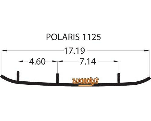 EPI3-1125 WOODYS Коньки 4' Для Лыж Для Polaris 2875723