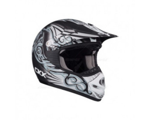 Шлем кроссовый CKX TX218 Whip черный/серый/белый размер M