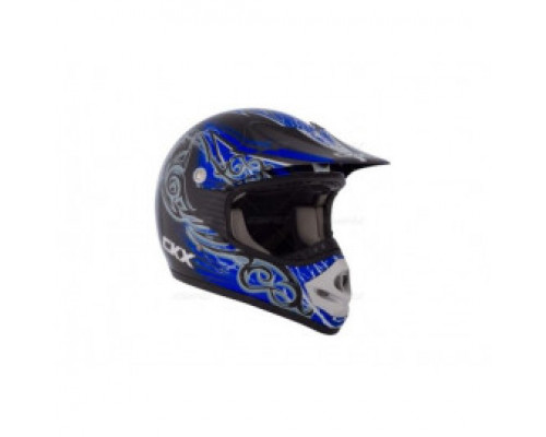 Шлем кроссовый CKX TX218 Whip черный/синий/белый размер M