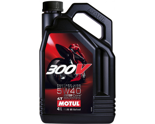 104115 MOTUL Моторное масло 300V 4тактное FL Road Racing SAE 5W-40 4 литра