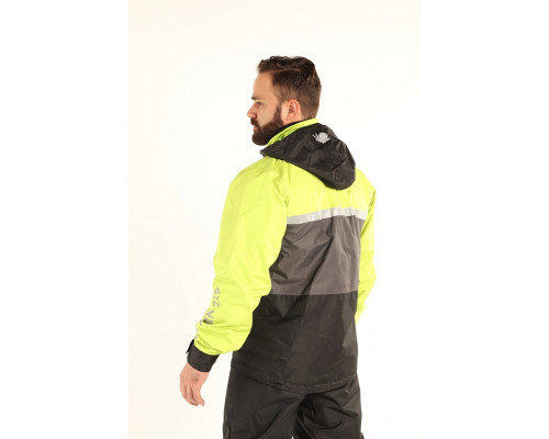 Дождевая куртка Dry Rain DR 219 мужская серо/салатовые, размер XXXL