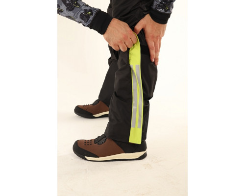 Дождевые брюки Dry Rain DR 219 мужские серо/салатовые, размер XXXL