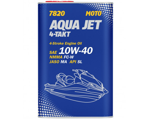 7820 MANNOL Aqua Jet 4-TAKT Масло Моторное Синтетическое 4Т Четырехтактное SAE 10W-40 1 Литр