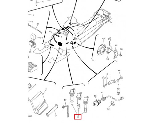 SM-01123 SPI Катушка Зажигания Для Yamaha 8ES-82310-00-00