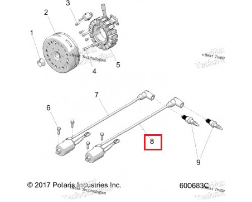 SM-01180 SPI Катушка Зажигания Для Polaris 4014515, 4013051, 4013052, 4014009, 4014010