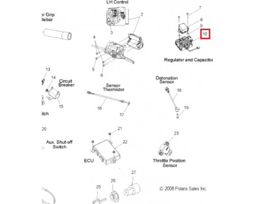 SM-01236 SPI Реле Регулятор Напряжения Для Polaris 4011731, 4012476, 4012930, 4013587