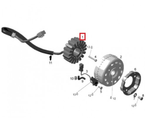 SM-01351 SPI Статор Генератора Для Ski Doo 420866060, 420866065, 420866068