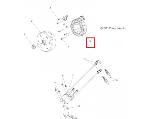 SM-01358 SPI Статор Генератора Для Polaris 4012939