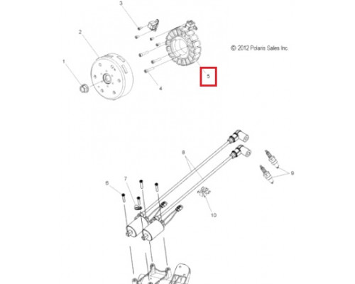 SM-01359 SPI Статор Генератора Для Polaris 4013413